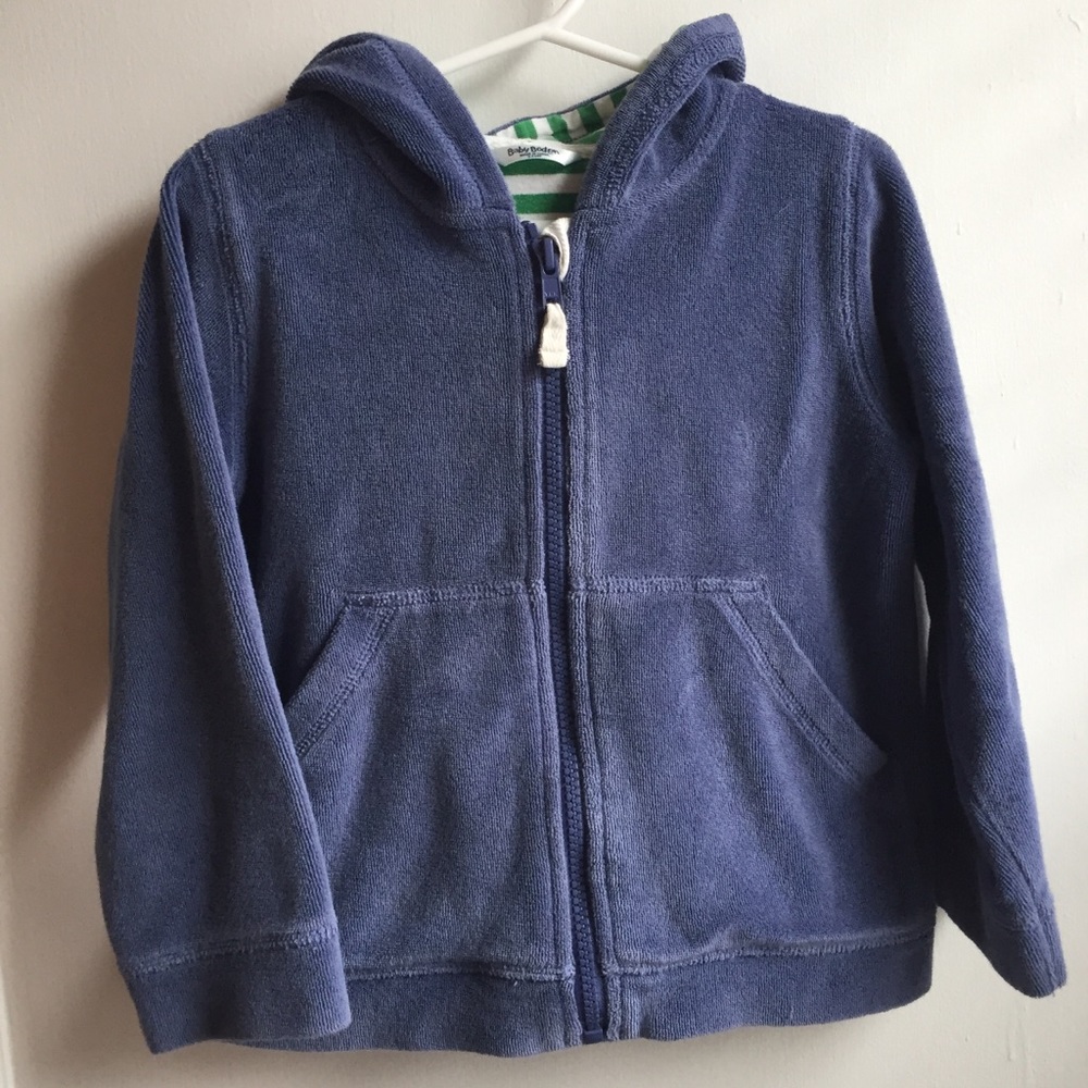 Mini Boden French terry hoodie 3-4 years